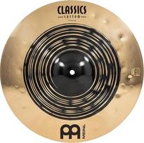 "Meinl Classics Custom Dual 16 colių "Crash" (video) būgnų komplekto lėkštės (40,64 cm) B12 bronzos, tamsios ir blizgios spalvos (CC16DUC)
