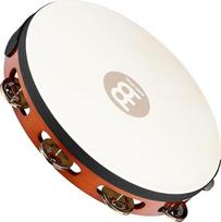 "Meinl Percussion" tradicinis tambūrinas su ožkos oda - 10 colių skersmens - Siamo ąžuolas / plienas, antikinė ruda / natūrali (TAH1AB)