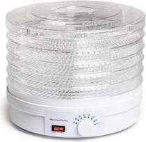 "Melchioni Family Babele" elektrinė džiovyklė, universali maisto džiovyklė, 5 sudedamos ir nuimamos lentynos, 250 W galia, reguliuojama 40-70 °C temperatūra