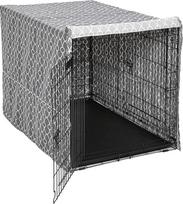 "MidWest Homes for Pets CVR48T-GY" šunų dėžių dangtis, audinys su teflono apsauga, apsauginis ekranas "MidWest" ir "New World" 4 pėdų ilgio šunų dėžėms, galima skalbti skalbimo mašinoje ir džiovinti džiovyklėje