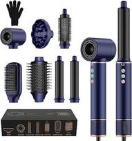 "MogaWave Air Styler 7-in-1 Airbrush Hair Styler" plaukų stiliatorius su 110 000 aps/min plaukų džiovintuvu, 1300 W greitaeigis plaukų džiovintuvas su difuzoriumi, apvalus šepetys plaukų džiovintuvas šilto oro šepetys plaukų džiovintuvas plaukų džiovintuv