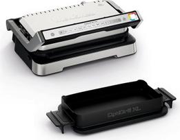 "Moulinex Optigrill 4-in-1 XL", elektrinis grilis, kepsninė ir orkaitė viename įrenginyje, pilnavertis patiekalas, talpa 6-8 žmonėms, kepimo ekranas, 12 automatinių programų, nepridegančios plokštės, GI784D