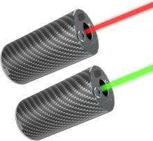 "Nano Airsoft Tracer", anglies pluošto mini seklys su 14 mm CCW sriegio sąsaja, 14 mm CCW į 11 mm CW adapteriu, C tipo įkrovimo prievadu