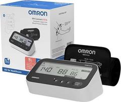 "OMRON M4 Connect AFib" - viršutinės rankos kraujospūdžio matuoklis su "Bluetooth", AFib aptikimas, "Intelli Wrap" manžetė 22-42 cm, 3 matavimai iš eilės, 2 naudotojai, "Intellisense" technologija