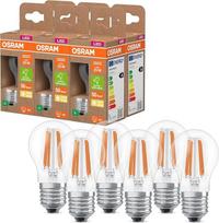 "Osram Classic" mini rutulinė LED lemputė su dekoratyviniu LED siūlu A energinė klasė E27 1,2W 255lm 2700K šilta balta šilta balta be įkaitimo 6 vnt. pakuotėje