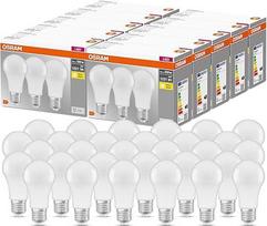 "Osram LED Base Classic A", lemputės formos, su E27 lizdu, netemdomas, pakeičia 100 W, matinis, šiltai baltos spalvos - 2700 kelvinų, 10 x pakuotė po 3 vatus
