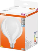 "Osram LED Star GLOBE125" matinė kaitinamoji 125 mm skersmens gaublio formos LED lempa, E27 lizdas, šaltai balta (4000 K), 2452 liumenų, pakeičianti įprastas 150 W lemputes, 4 vnt.