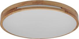 "Osram ORBIS Woodburry" LED sieninis / lubinis šviestuvas su medine apdaila, 16 W, 1000 lm, 3000 K, 300 mm skersmuo, 830 draugiška šilta balta spalva, IP20 apsauga, tvirtinimo varžtai ir kaiščiai pridedami