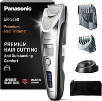 "Panasonic Premium ER-SC40" plaukų kirpimo mašinėlė su 19 ilgio nustatymų, 0,5-10 mm
