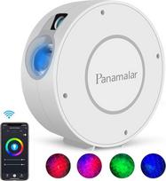 "Panamalar" išmanusis žvaigždėto dangaus projektorius, "WiFi" LED projektorius, "Galaxy Starlight", vaikiška naktinė lemputė su laikmačiu ir balsiniu valdymu per "Alexa" ir "Google", žvaigždėto dangaus LED lempa vakarėliams, vaikams, dovana