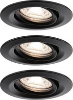 "Paulmann" 92970 "Nova Mini Plus" LED įleidžiamas šviestuvas Coin Round Swivelling 1 x 4,2 W EasyDim Dimmable Black Matt Aluminium Warm White 2700 K 42 W