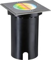 "Paulmann" 94846 LED lauko šviestuvas Įleidžiamas grindų šviestuvas "Smart Home Zigbee" Grindys IP67 Kvadratinis 110 x 110 mm RGBW+ 4,9 W 300 lm 230 V šukuotos geležies lauko šviestuvas
