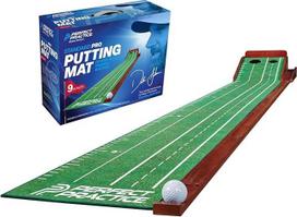 "Perfect Practice Golf Putting Mat" - nešiojamasis "Putting Green" lauke ir viduje su kamuoliuko grąžinimo funkcija - golfo mokymo priemonė namams, biurui, kiemui - golfo dovanos vyrams