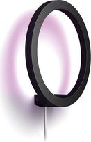 "Philips Hue" baltos ir spalvotos spalvos LED sieninis šviestuvas "Sana", juodas, reguliuojamas, 16 milijonų spalvų, valdomas per programėlę, suderinamas su "Amazon Alexa" ("Echo", "Echo Dot")