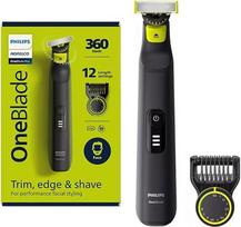 "Philips OneBlade QP6531/15" hibridinis elektrinis trimeris "Black 360 Pro