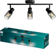 "Philips Palms LED 3" prožektorius, E14 lemputė neįtraukta, juodas, IP20