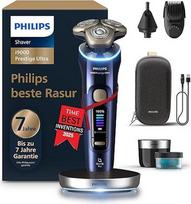 "Philips" skustuvas "i9000 Prestige Ultra Wet and Dry", "Adriatic", slėgio ir judesio jutiklis, 5+1 barzdos formuotuvas, nosies plaukų kirptuvas, valymo stotelė, įkrovimo stotelė ir kelioninis dėklas, modelis XP9401/38