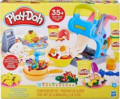 "Play-Doh" makaronų vakarienės žaidimų rinkinys, virtuvės žaidimų rinkinys su daugiau nei 35 virtuvės priedais, virtuvės žaislas 3 metų mergaitėms, berniukams ir vyresniems vaikams