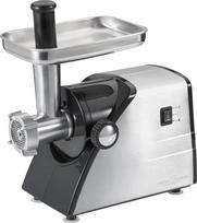 "ProfiCook FW 1060" - mėsmalė, 3 diskai, 1000 W, juodai sidabrinė