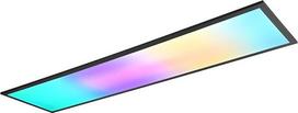 "Reality Leuchten Beta R67661232" LED lubų šviestuvas metalinis matinis juodas su 31 W LED RGB dinaminės šviesos nuotolinio valdymo pulteliu