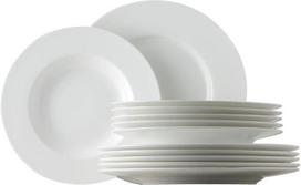 "Rosenthal Jade" 61040-800001-18339 12 dalių smulkaus kaulinio porceliano stalo rinkinys, baltas