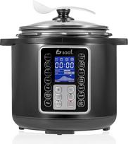 "Saaf Multicooker" - 11 dalių rinkinys - 12 programų - lėta viryklė, ryžių viryklė, garintuvas ir slėginė viryklė - 6 l - įskaitant slėginį dangtį, puodą, šaukštą, matavimo taurę ir viryklę - skaitmeninis ekranas