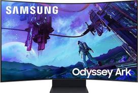 "Samsung Odyssey Ark G97NC" (2 kartos), lenktas žaidimų monitorius, 55 colių, "Mini LED VA" skydelis, 4K UHD skiriamoji geba, "AMD FreeSync Premium Pro", atsako laikas 1 ms, atnaujinimo dažnis 165 Hz, juodas, S55CG970N