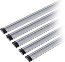 "SEBSON" reguliuojamo apšvietimo LED lemputė, 5 vnt., jutiklinė funkcija, 30 cm ilgio LED juosta, šviesos juosta, 17 W, 1250 lm, šiltai balta, virtuvės lempa su maitinimo šaltiniu ir montavimo priedais