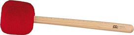 "Sonic Energy Gong Beater Red" - 34,5 cm - vilna ir dirbtinis kailis - buko medžio rankena - skirtas gongams, perkusijai, meditacijai (MGM-M-R)