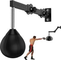 "Speedbag" smūgių krepšys sieninis reguliuojamo aukščio ir sulankstomas "Reflex Bag" streso mažinimo bokso įrangos dovanos vyrams, suaugusiesiems, paaugliams ir vaikams, tinkančios namams, sporto salei