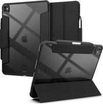 "Spigen Ultra Hybrid Pro" dėklas, suderinamas su "iPad Pro" 13 colių M5 (2025) / M4 (2024) lustiniu dėklu su skaidriu kietu korpusu, automatinio miego / žadinimo funkcija, pritaikyta rašikliui - juodas