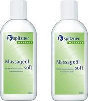 "Spitzner" masažinio aliejaus rinkinys "Soft" (2 x 200 ml) - maitinamasis masažinis aliejus jautriai odai su IMP kompleksu, saugančiu odą
