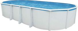"Steinbach Highline", 730 x 366 x 132 cm, ovalus baltas plieninis sieninis baseino rinkinys 28900 L, 012624