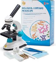 "Swift Compound SW50" vaikiškas mikroskopas su 40x 400x didinimu, monokulinis mikroskopas pradedantiesiems su stiklo optika, stambiu fokusavimu