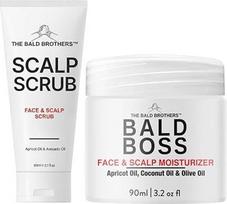 "The Bald Brothers" plikos galvos priežiūros rinkinys | Pilna plikos galvos priežiūra | Kasdienės odos priežiūros rinkinys plikiems vyrams | Valymas, šveitimas ir drėkinimas | Be kvepalų