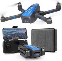 "Toladrone TL16" dronas su kamera, bešepetėlinis variklis, dronas su 4K HD kamera suaugusiesiems, optinis padėties nustatymo srautas, sulankstomas dronas pradedantiesiems, mėlynas