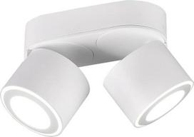 "Trio Leuchten Taurus" 652910231 LED įleidžiamas lubinis ir paviršinis šviestuvas Metalinis matinis baltos spalvos Komplekte yra 2x 3,5 W + 2x 1,5 W šviesos diodai