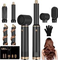 "UKLISS 5-in-1 Hairstyler & Hair Dryer Set with Round Brush Dryer, Hot Air Brush, Hair Dryer, Curling Hairdryer, Styling Brushes, Hot Air Brush, Airbrush Hair Styler Dovanos moterims, Hair Styling