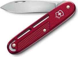 "Victorinox Onefold Alox" kišeninis peilis, 2 funkcijos, daugiafunkcinis peilis, didelis ašmuo, laikymo spaustukas, šveicariškas, nerūdijantis plienas, raudonos spalvos