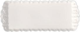 "Villeroy & Boch Toy's Delight Royal Classic White Cake Plate", tinkama plauti indaplovėje ir mikrobangų krosnelėje, stačiakampė kalėdinė lėkštė, porcelianas