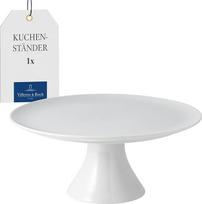 "Villeroy & Boch" - "For Me" torto padėklas, 30 cm, baltas, tinkamas plauti indaplovėje, tinkamas naudoti mikrobangų krosnelėje, torto padėklas su pagrindu, torto padėklas, torto lėkštė, apvali torto lėkštė, serviravimo indai, aukščiausios kokybės porceli
