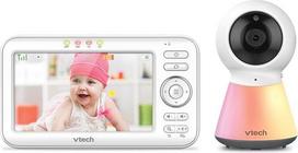 "VTech VM5254" kūdikių monitorius su kamera, 5 colių spalvotu LCD ekranu, naktiniu matymu, dvipusiu pokalbiu, lopšinėmis ir naktine šviesa