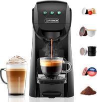 "Warriors1 5-in-1" daugiakapsulinis kavos aparatas Nespresso OL, Dolce Gusto, Lavazza A Modo Mio, FAP Espresso Point kapsulėms ir maltai kavai, 20 juostelių, 0,82 l, automatinis kavos aparatas namams ir biurui
