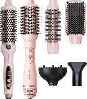 "Wavytalk Blowout Boost Thermal Brush Pink" ir "Air Sculpt 5-in-1" plaukų džiovintuvo šepetys