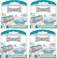 "Wilkinson Sword Quattro Titanium Sensitive" peiliukai (32 vnt.)