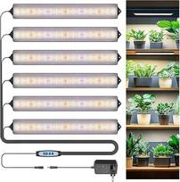 "Wolezek Plant Lamp LED Full Spectrum", 630 šviesos diodų auginimo lempa su automatiniu laikmačiu 6/12/16H, 6 pakuočių 35 cm auginimo lempa su 5 ryškumo laipsniais, auginimo lempa augalams