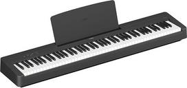 "Yamaha" P-145 juodas skaitmeninis pianinas - lengvas ir nešiojamas skaitmeninis pianinas su "Graded-Hammer" kompaktiška klaviatūra su 88 pasvertais klavišais ir 10 instrumentų garsų