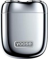 "yoose" mini vyriškas elektrinis skustuvas, vyriškas lydinys, IPX7 vandeniui atsparus elektrinis skustuvas su 8000 apsukų per minutę varikliu, C tipo kabeliu ir magnetine dvigubo žiedo skutimosi galvute