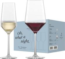 "Zwiesel Glas Date Night Set Pure" (4 vnt.), šampano taurės (297 ml) ir raudonojo vyno taurės (540 ml), Vokietijoje pagamintos Tritano krištolo taurės, kurias galima plauti indaplovėje (gaminio Nr. 124012)