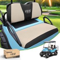 10L0L Golfinio vežimėlio sėdynių užvalkalų komplektas skalbiamas poliesterio tinklelis tinka "Club Car DS" ir "Precedent", "Yamaha" elektriniams golfo vežimėliams, smėlio spalvos + juodos - tinka "Club Car DS" ir "Precedent", "Yamaha